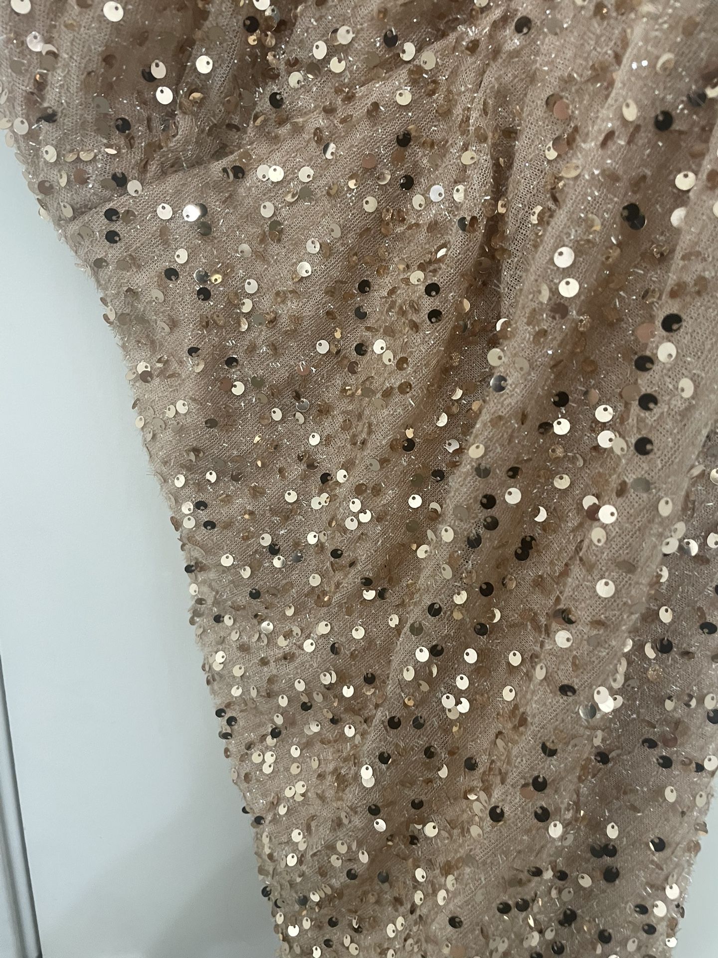 Sequin Off The Shoulder Long Dress
