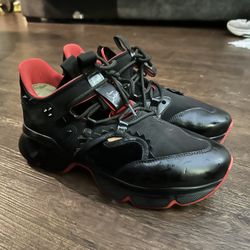 NEW Christian Louboutin Red Runner Black Red Sneakers Size US 12 for Sale in Houston TX OfferUp