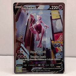Mewtwo V (Alternate Full Art) - Pokemon GO Near Mint