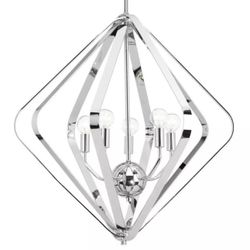 Progress Lighting Renfrow Collection 5-Light Polished Chrome Pendant New