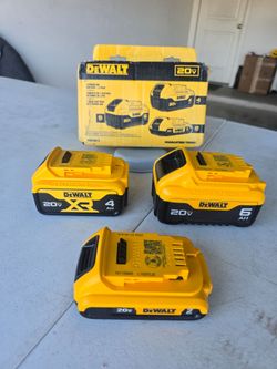 🔥$120 FIRM PRICE🔥 DEWALT 20V MAX Lithium-Ion 6.0Ah Battery, 4.0Ah Battery, and 2.0Ah Battery (NO CHARGER)