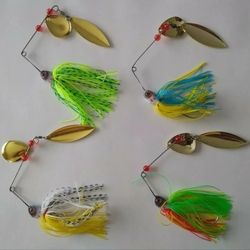 Fishing Lures Spinner Baits 4pack Lot Brand New 