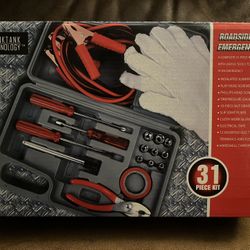 Roadside Emergency Kit-31 Pieces. New In Box.