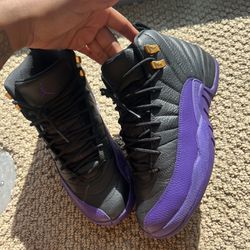 Nike Air Jordan 12 Retro Field Purple Black Jumpman Boys 7 or Women’s 8.5