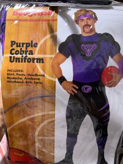 Dodgeball Purple Cobra Costume