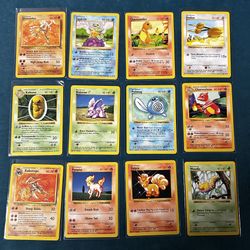 Pokémon Shadowless Bulk - 12 Cards Total - SHADOWLESS - Pokemon Charizard Umbreon Wotc Lucaro Vintage