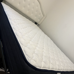 Full size Serta mattress and frame