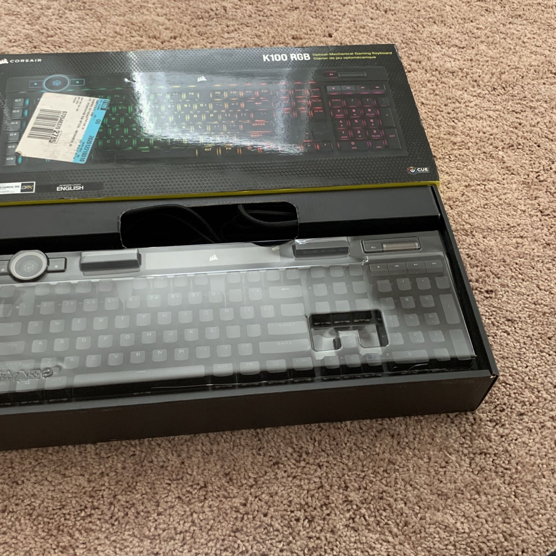 k100 RGB optical-mechanical gaming keyboard