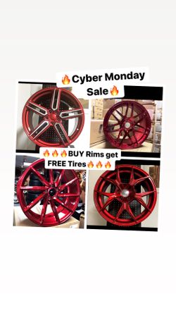 🔥🔥🔥Cyber Monday SALES! BUY Rims get FREE Tires🔥🔥🔥(only 50 down payment / no credit needed )