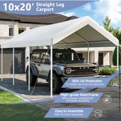 Carport metálico nuevo en su caja, nunca abierto.