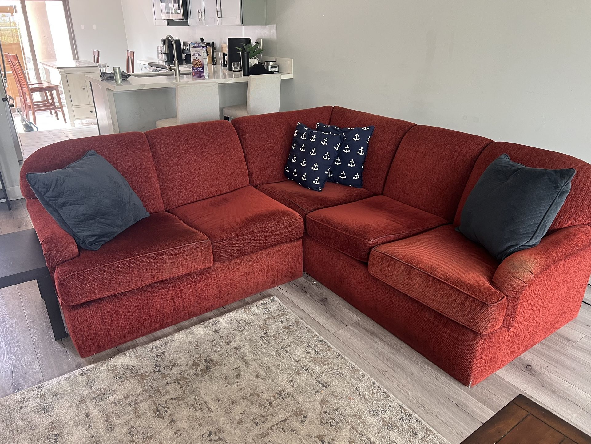 Red Couch (FREE) Need Out By End Of Day