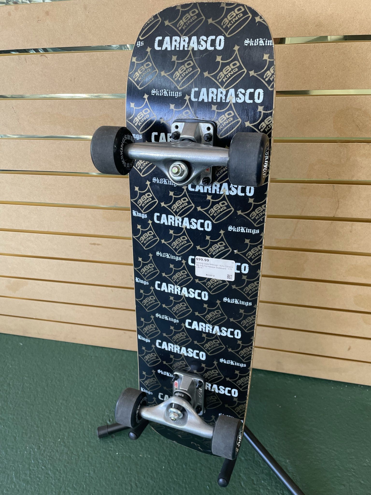 SK8Kings - Richy Carrasco 360 King Pro Freestyle Skateboard - 7.75 x 28.75