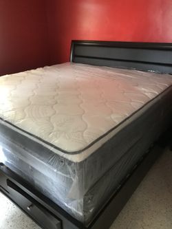 brand new king pillowtop + free box spring as a gift