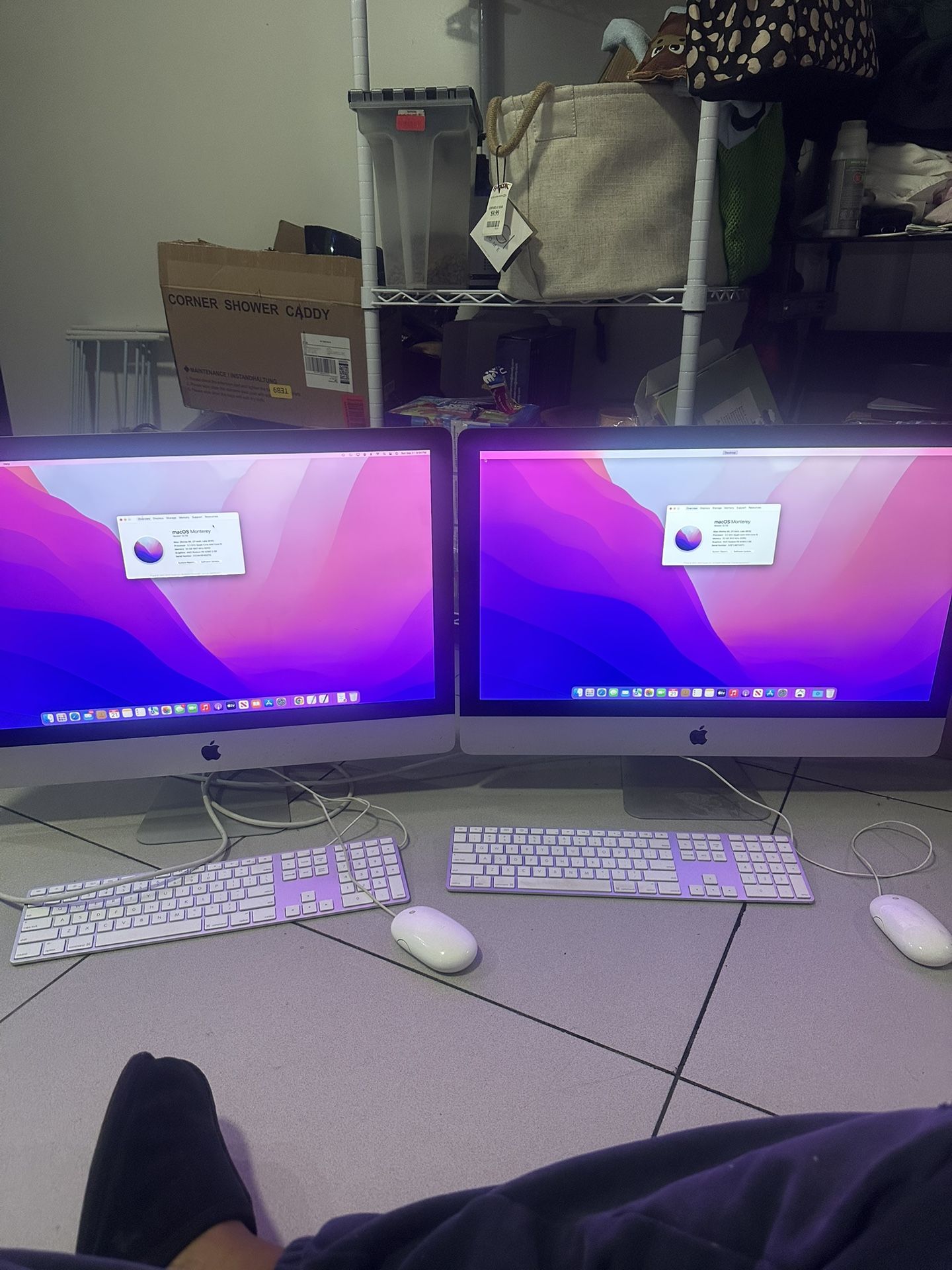 Two Apple iMac 27 inch Retina 5K Late 2015