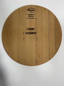 Extra Large Wine Barrel Lazy Susan DEMPTOS Napa Cabernet Sauvignon