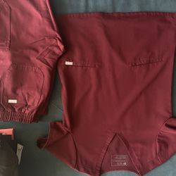 Burgundy Scrub-set Figs 