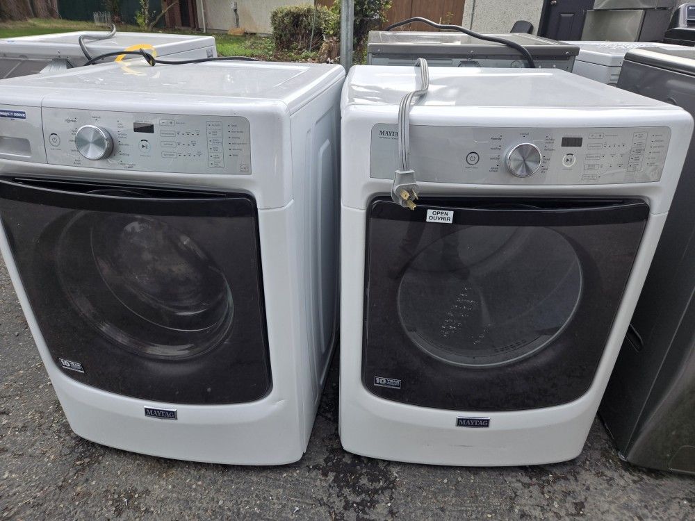 Maytag Commercial Washer And Dryer Set Electric 