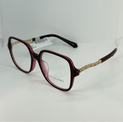Bvlgari BV4201-B-F 5469 Women's Bordeaux Red Wayfarer Eyeglasses Frame 53-17 145