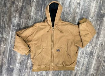 Old Mill Hooded Work Jacket - 2XL - Tan Canvas