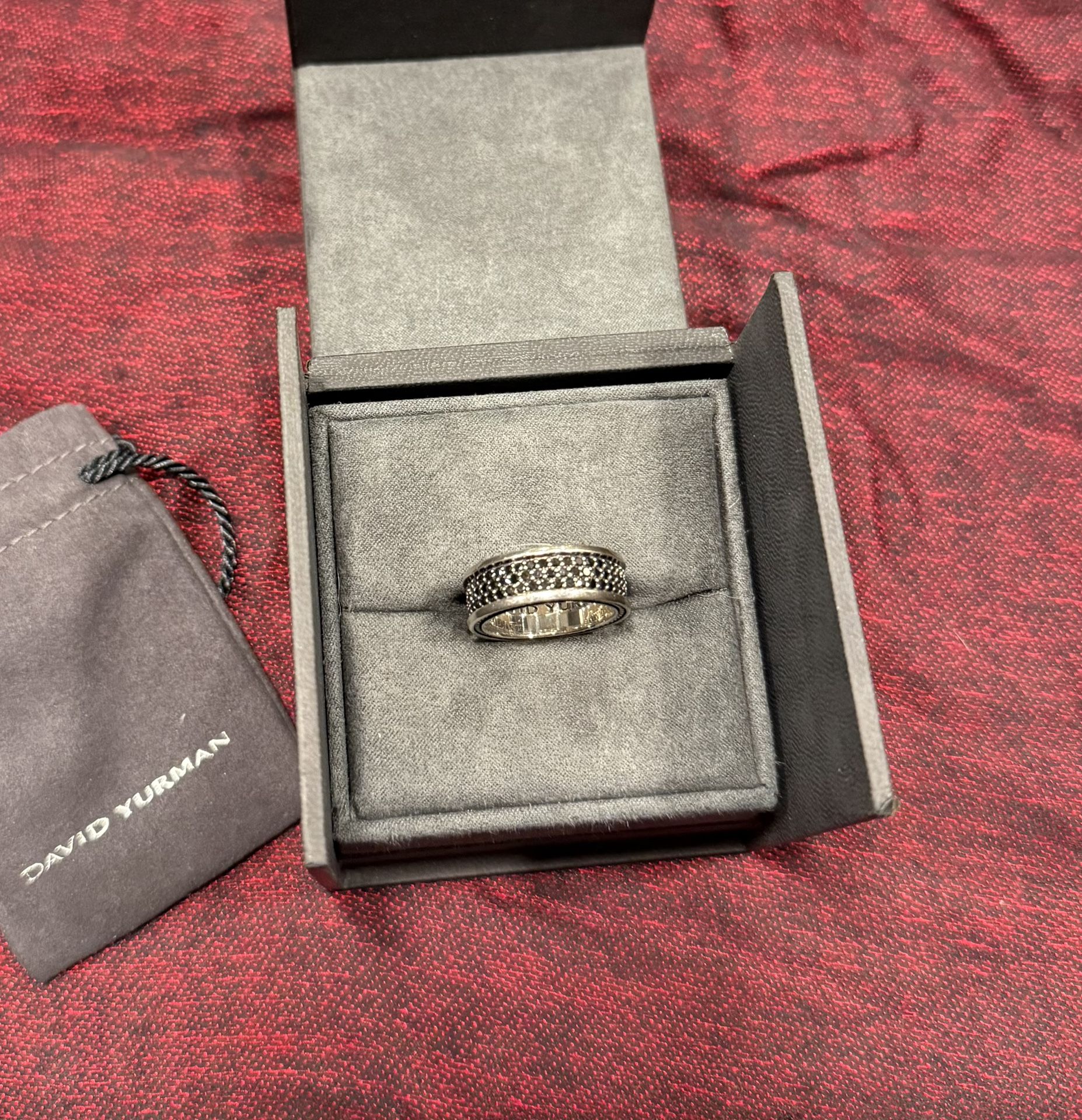 David Yurman 10.5 Black Diamond Ring