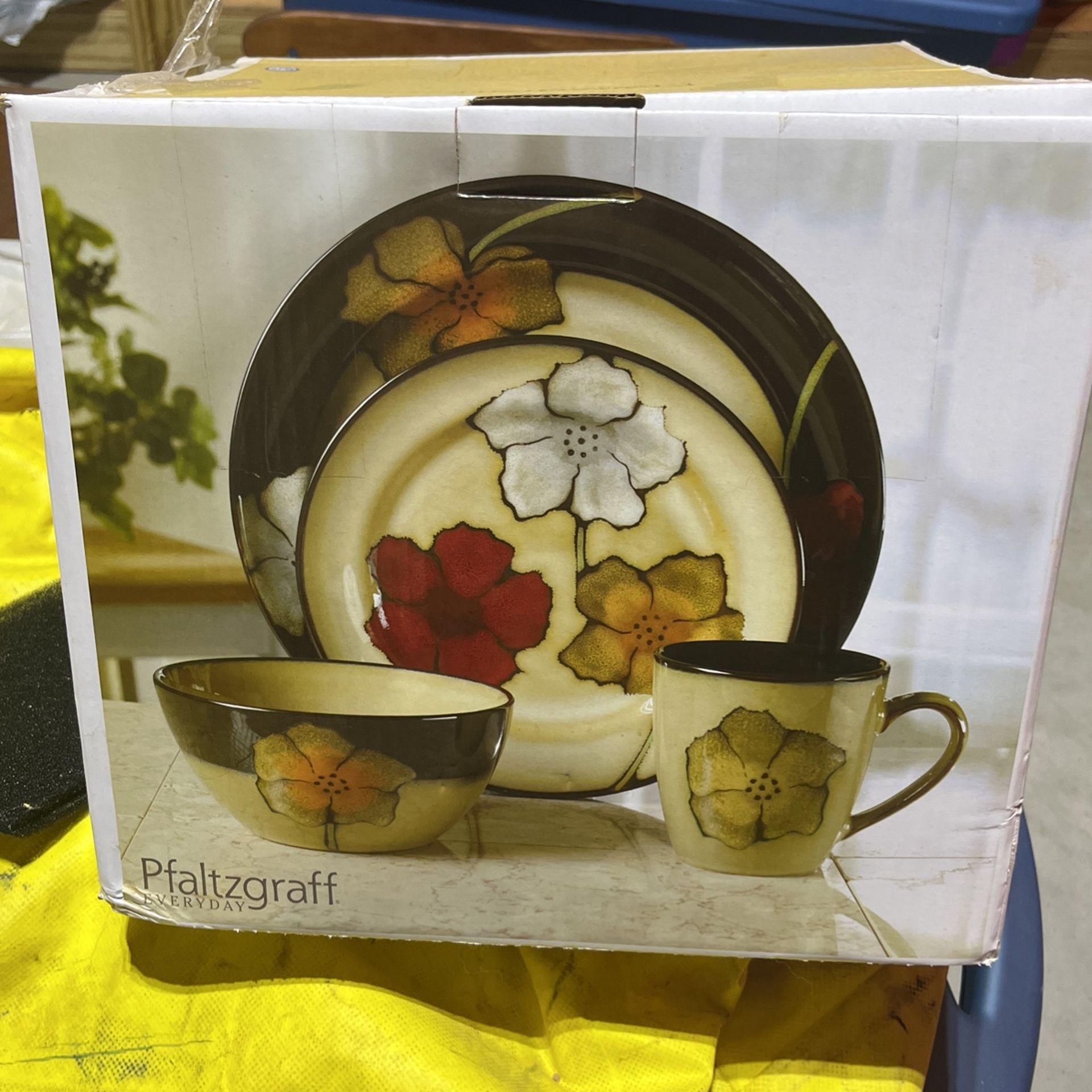 Pfaltzgraff Painted Poppies Dinner set