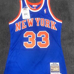 Authentic Patrick Ewing 91-92 Knicks Away Jersey