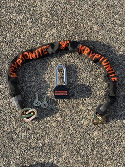 Kryptonite Messenger Collection Chain with Moly Padlock Lock (Bike)