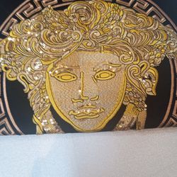 Exotic Versace Black With Crystal Laced Medusa Head