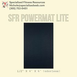 1/2” X 4’ X 6’ RUBBER GYM MAT