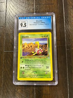 CGC 9.5 [BLUE LABEL GEM MINT 10] 🚩Shuckle 72/111 • 1st Edition ENG 2000