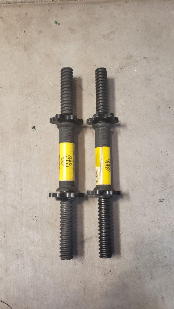 Gold Gym Set  Of Two Dumbbells Handles 