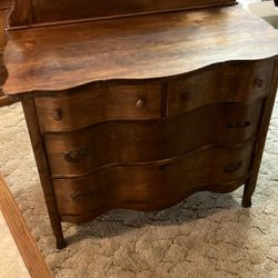 Antique dresser with mirror