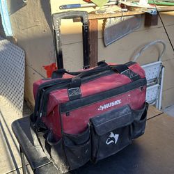 Husky 14 in. 13 Pocket Rolling Tool Bag