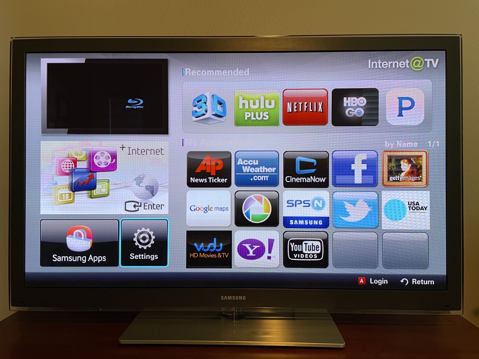 58” Samsung HD Plasma 3D TV - $100