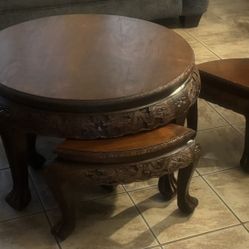 Hand Carved Table