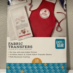 Fabric Transfer Sheets (15 total)