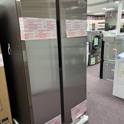 Refrigerator, Samsung Brand New 36” Side By Side Fridge 
