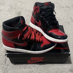 jordan patent bred 1’s