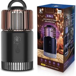 3 in 1 Thanos Indoor Bug Zapper Mosquito Killer Lamp Fly Insect Trap with UV Light Attractant Sticky Boards for Indoor Outdoor Patio L66