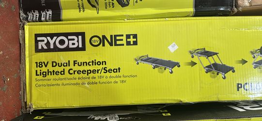 Ryobi 18 volt Dual Function Lighted  Creeper/Seat $170 