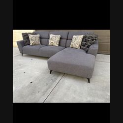 sectional Couch, Living Spaces And Excellent Condition No Stain Rips Burns Pet Free No Funky Smells Adjustable Headrest