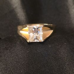 2.09 Carat Princess Cut Diamond  Ring