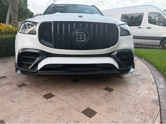 Mercedes GLS63 AMG Brabus Style Carbon Fiber Front Bumper Side Vents 2020-2025