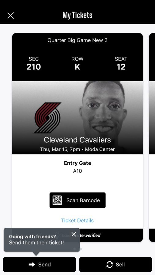 2 Tickets for Trail Blazers vs Cavs, go see Lebron