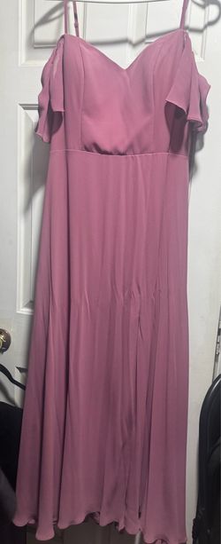 Shoulder Formal Bridesmaid Dress with Side Slit