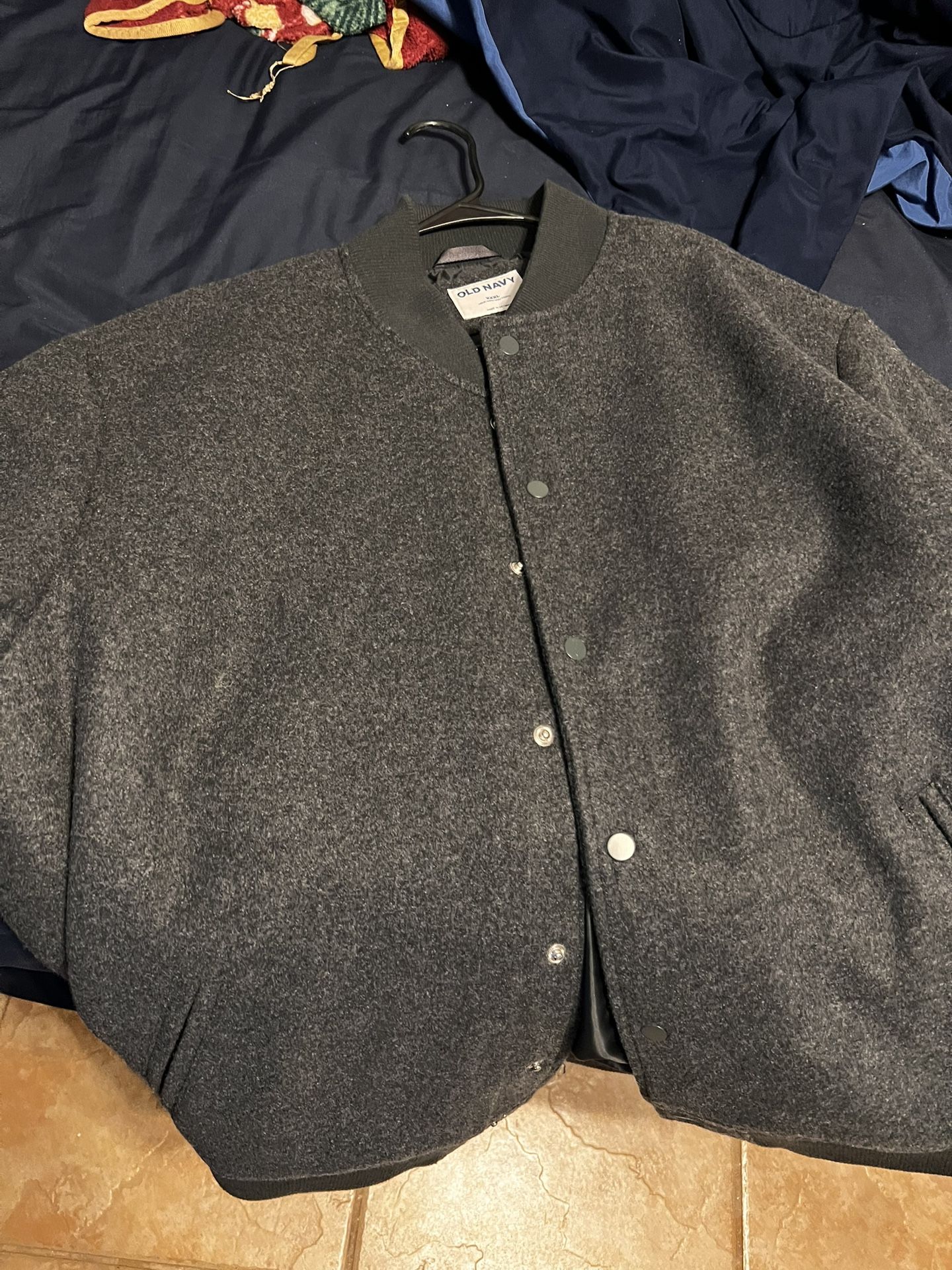 Old Navy Tweed Bomber Jacket
