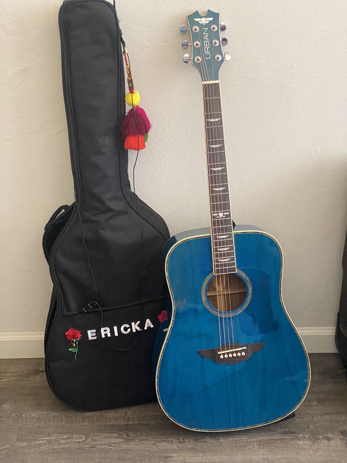 Blue Keith Urban American Vintage Acoustic Guitar
