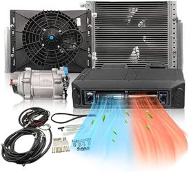 （See description ) Treeligo 12V Universal Under Dash Air Conditioner with Heating&Cooling, 12000 BTU Fast Cooling Electric A/C System Fit for Classic 