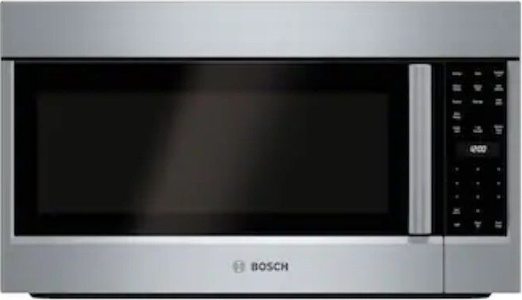 #HMV5053UBosch 500 Series 2.1-cu ft Over-the-Range Microwave with Sensor Cooking ( Stainless Steel )
Model #HMV5053U Reg. Price $699 New In Box