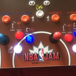 1up Arcade Nba Jam Led Buttons Joystick Encoder 